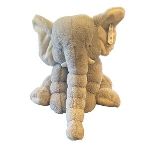 Baby Ganz Gray/White Jellybean Elephant Plush Stuffed Animal Toy 15" Gift Ready